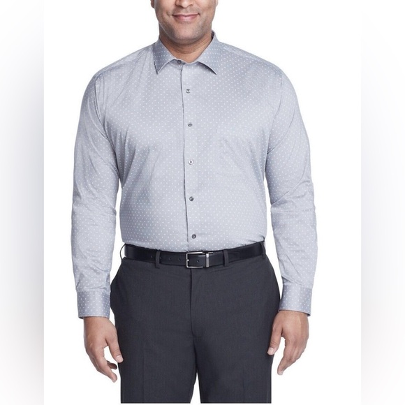 Van Heusen Other - Van Heusen Big & Tall Ultra Wrinkle Free Stretch Dress Shirt SZ 36/37 NWT